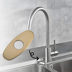 Oval Stainless Steel Faucet Hole Covers&nbsp;STAS-WH20001-18A-G