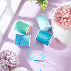 4 Rolls 4 Colors Round Waxed Polyester Cord&nbsp;YC-TA0001-21C