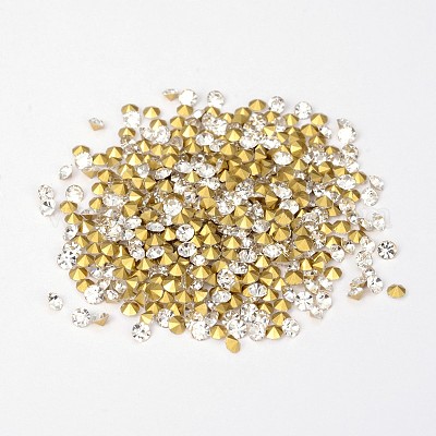 Wholesale Back Plated Grade A Diamond Glass Pointed Rhinestone ...