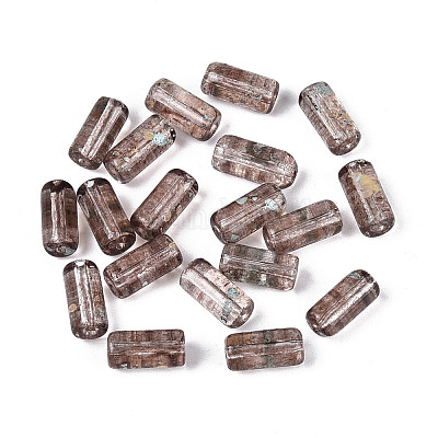Picasso Transparent Glass Bugle Beads&nbsp;SEED-N010-02L-1