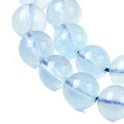 Natural Aquamarine Beads Strands&nbsp;G-G344-A07-8mm-1