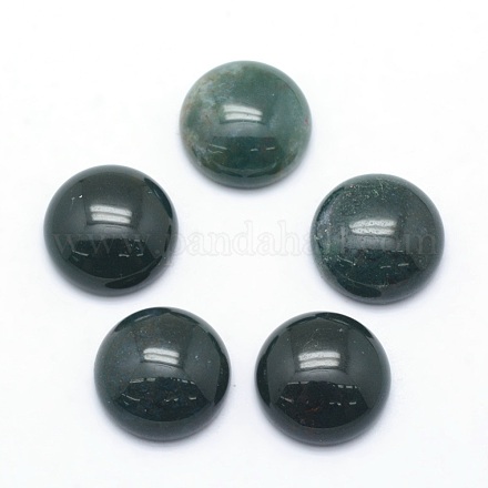 Natural Moss Agate Cabochons&nbsp;G-P393-R28-12mm-1