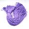 Polyester & Spandex Cord Ropes, 16-Ply, Solid Color, for Shoe Lace Cord Making, Medium Purple, 2mm, about 109.36 yards(100m)/bundle