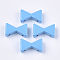 Spray Painted Alloy Multi-Strand Links, For Tile Elastic Bracelets Making, Bowknot, Cornflower Blue, 8x13x4mm, Hole: 1mm
