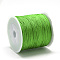 Nylon Braided Cord, Chinese Knotting Cord for Jewelry Making Macrame Craft, Lime Green, 0.4mm, about 174.98 Yards(160m)/Roll