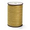 Round Waxed Polyester Thread String, Micro Macrame Cord, Twisted Cord, for Leather Sewing Stitching, Dark Goldenrod, 0.65mm, about 87.48 yards(80m)/roll