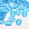 Cat Eye Cabochons, Oval, Light Sky Blue, 18x13x2.5~3.5mm