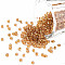 12/0 Glass Seed Beads, Silver Lined Round Hole, Round, Goldenrod, 2mm, Hole: 1mm, about 6666pcs/100g