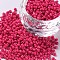 Baking Paint Glass Seed Beads, Indian Red, 12/0, 1.5~2mm, Hole: 0.5~1mm, about 30000pcs/bag