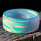 Acrylic Finger Rings, Ring, Cyan, US Size 8(18.1mm)