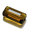Imitation Austrian Crystal Beads, Grade AAA, Faceted, Rectangle, Olive, 8x14x5.5mm, Hole: 0.9~1mm