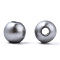 Spray Painted ABS Plastic Imitation Pearl Beads, Round, Silver, 6x5.5mm, Hole: 1.8mm, about 4540 pcs/500g