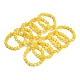 Natural Yellow Jade Bead Stretch Bracelets&nbsp;BJEW-K212-C-038-2