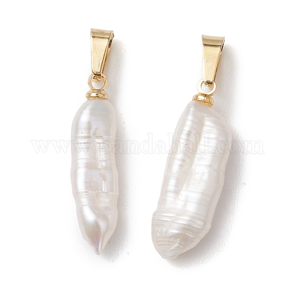 Factory outlet a undertakes elk Christmas sweater chain Long baroque natural pearl pendants wholesale