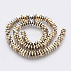 Electroplated Non-magnetic Synthetic Hematite Bead Strand&nbsp;X-G-E495-08A
