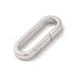 Rhodium Plated 925 Sterling Silver Spring Gate Rings&nbsp;FIND-Z008-02P