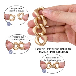 Opaque Spray Painted Acrylic Linking Rings&nbsp;OACR-S021-20A-B01