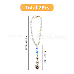 2Pcs Alloy Rhinestone Pendant Decorations&nbsp;HJEW-FH00021