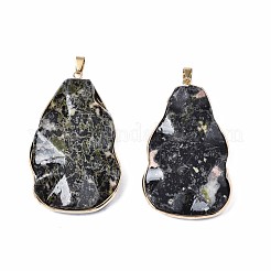 Dyed Natural White Jade Big Pendants&nbsp;G-N334-001