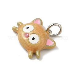 Rack Plating Brass Enamel Pendants&nbsp;KK-S366-03P