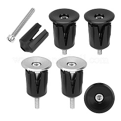Aluminum Alloy Bike Handlebar Stopper&nbsp;AJEW-GF0002-29B
