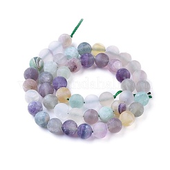 Natural Fluorite Beads Strands&nbsp;X-G-K292-01