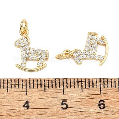 SHEGRACE Brass Clear Cubic Zirconia Charms&nbsp;XGRQ3P271-569G