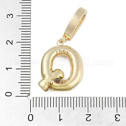 Brass Micro Pave Clear Cubic Zirconia Pendants&nbsp;KK-M289-01Q-G