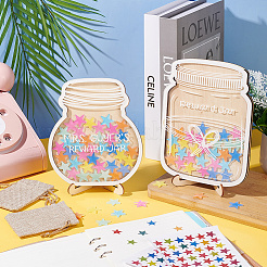 Star Wooden Personalized Reward Jars&nbsp;ODIS-OC0001-74