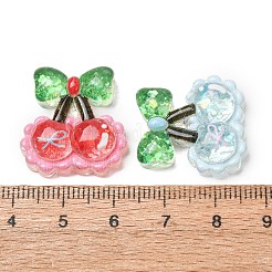 Transparent Resin & Paillette Imitation Food Cabochons&nbsp;RE-CBA0EC6-09