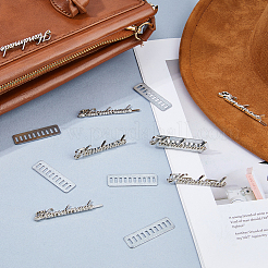 16 Sets Alloy Handmade Label Tags&nbsp;FIND-FH0017-81P