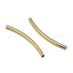 Brass Curved Tube Beads&nbsp;KK-F0317-12-NR