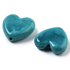 Heart Handmade Lampwork Beads&nbsp;LAMP-U003-01G