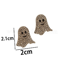 Ghost Alloy Crystal Rhinestone Stud Earrings&nbsp;FS-WG84691-01