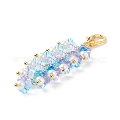 Trumpet Flower Glass Pendant Decorations&nbsp;HJEW-JM00800-01