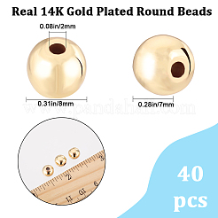 Brass Beads&nbsp;KK-BBC0009-71B