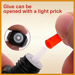 80Pcs PP Plastic Glue Bottle Replacement Tip Caps&nbsp;FIND-BC0003-59