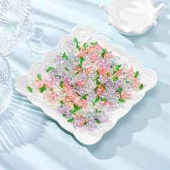 50Pcs Transparent Acrylic Pendants&nbsp;PALLOY-FS00038-04
