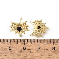 Brass Micro Pave Cubic Zirconia Stud Earrings&nbsp;LS-EJEW-Z156-02G-02