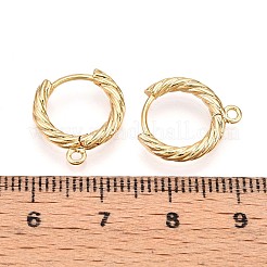 Brass Hoop Earring Finding&nbsp;KK-N261-32G