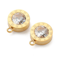 304 Stainless Steel Rhinestone Charms&nbsp;STAS-Z009-17G