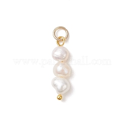 Natural Baroque Keshi Pearl Two Sides Polished Pendants&nbsp;PALLOY-JF04814-02