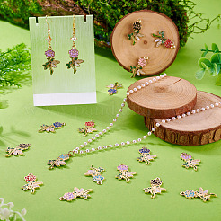 60Pcs Alloy Enamel Pendants&nbsp;ENAM-TA0003-75KCG