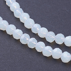 Faceted Round Opalite Beads Strands&nbsp;X-EGLA-J042-4mm-31