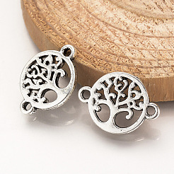 Tibetan Style Alloy Links connectors&nbsp;TIBE-Q077-12AS-RS