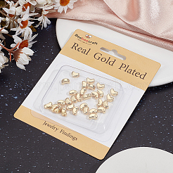 50Pcs Brass Beads&nbsp;KK-BBC0013-14