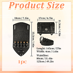 PU Imitation Leather Medieval Waist Belt Bags&nbsp;DIY-WH0899-402