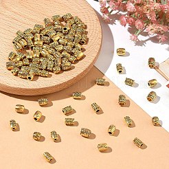 100Pcs 5 Styles Tibetan Style Alloy Beads&nbsp;TIBEB-YW0001-37