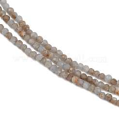 Natural Angelite Beads Strands&nbsp;G-RM2025-B36-2mm