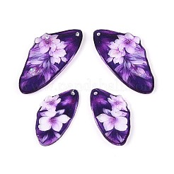 Transparent Epoxy Resin Pendants&nbsp;RESI-T057-33D
